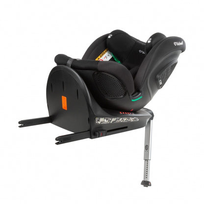 Scaun auto cu ISOFIX Kidwell GoCar, grupa 40-135 cm, i-Size, omologare R129 - Negru-Gri