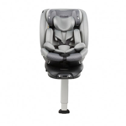 Scaun auto cu ISOFIX Kidwell GoCar, grupa 40-135 cm, i-Size, omologare R129 - Gri