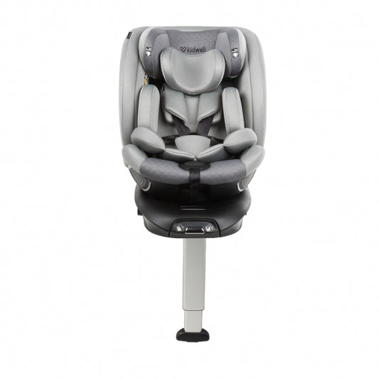 Scaun auto cu ISOFIX Kidwell GoCar, grupa 40-135 cm, i-Size, omologare R129 - Gri