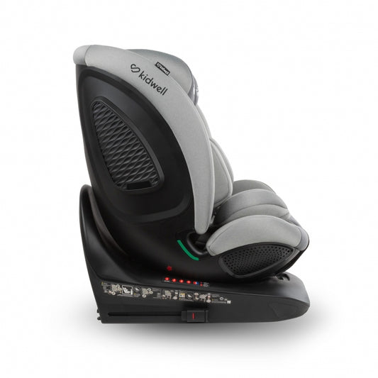 Scaun auto cu ISOFIX Kidwell GoCar, grupa 40-135 cm, i-Size, omologare R129 - Gri