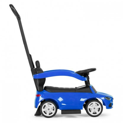 Masinuta de impins cu maner Mercedes C Class Ecotoys 668 - Albastru