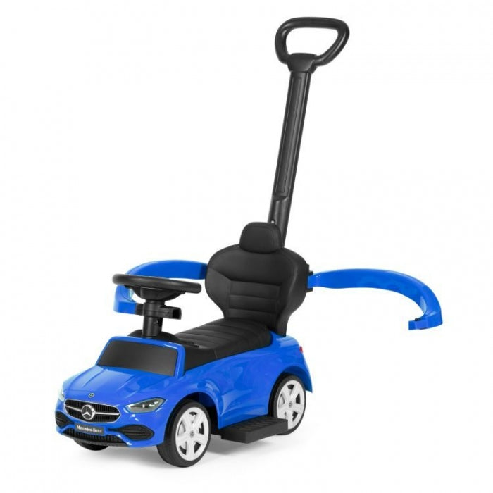 Masinuta de impins cu maner Mercedes C Class Ecotoys 668 - Albastru