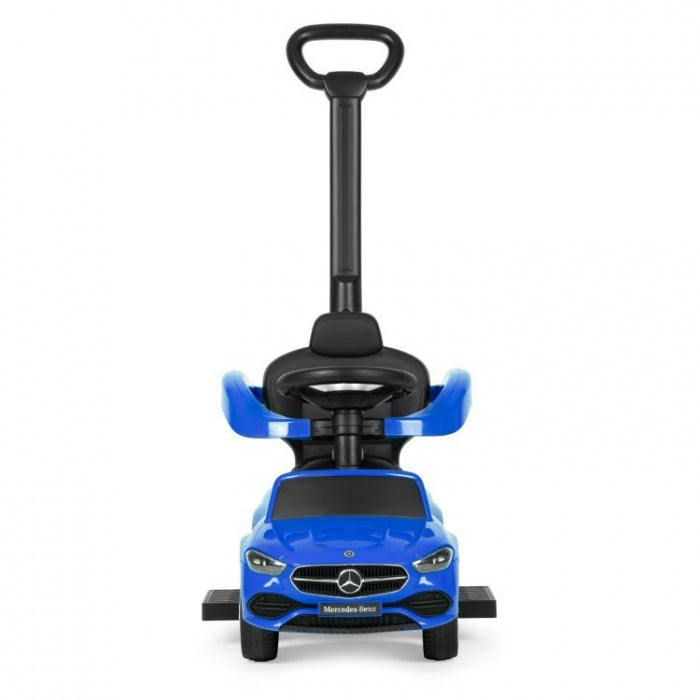 Masinuta de impins cu maner Mercedes C Class Ecotoys 668 - Albastru
