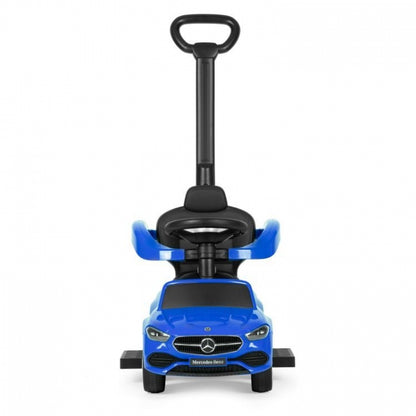 Masinuta de impins cu maner Mercedes C Class Ecotoys 668 - Albastru