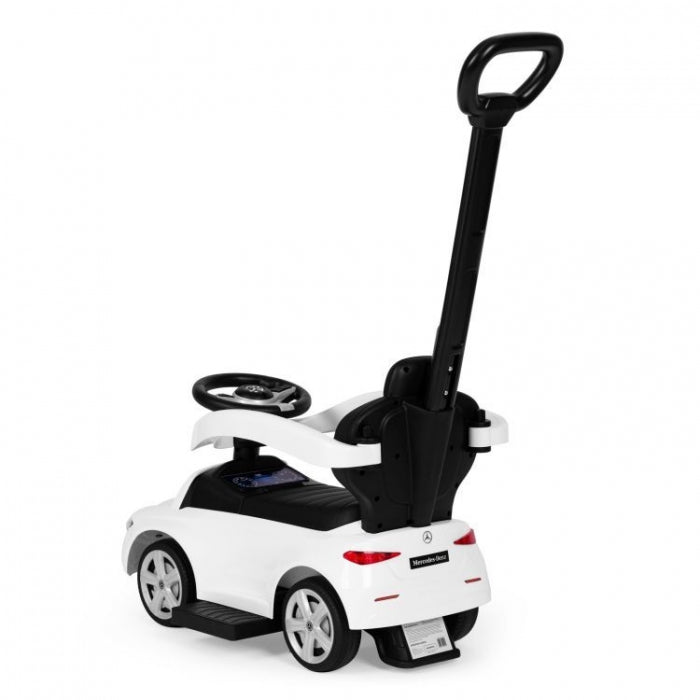 Masinuta de impins cu maner Mercedes C Class Ecotoys 668 - Alb