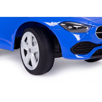 Masinuta de impins cu maner Mercedes C Class Ecotoys 667 - Albastru