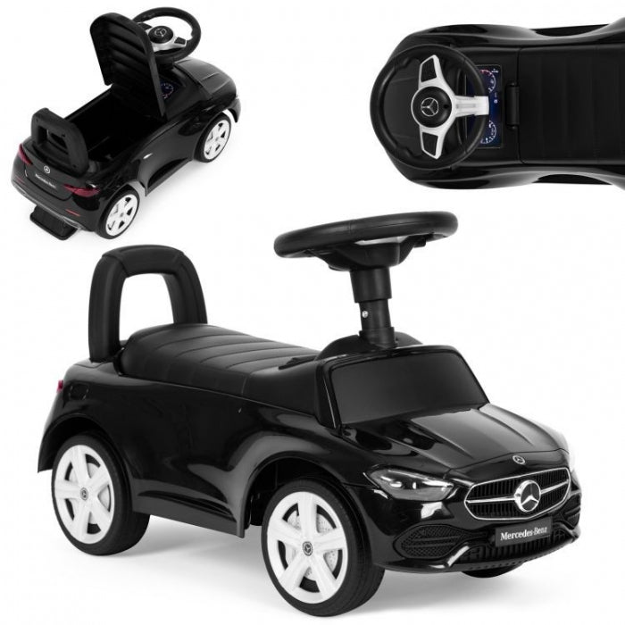 Masinuta de impins cu maner Mercedes C Class Ecotoys 667 - Negru