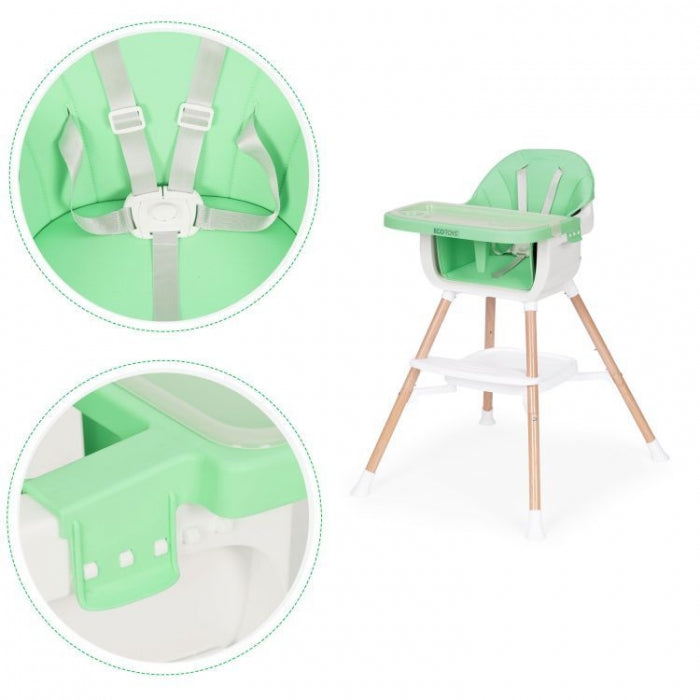 Scaun de masa 2 in 1 Ecotoys HC508 - Verde