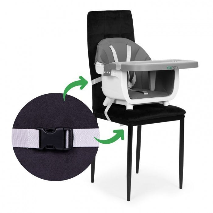 Scaun de masa 2 in 1 Ecotoys HC508 - Gri