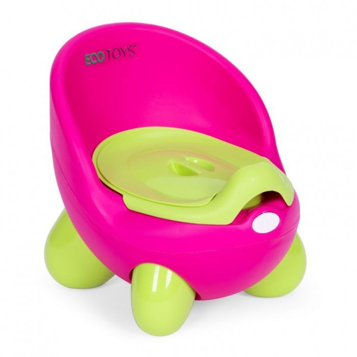 Olita pentru copii, insertie detasabila, picioare antiderapante Ecotoys PP112 - Roz-Verde