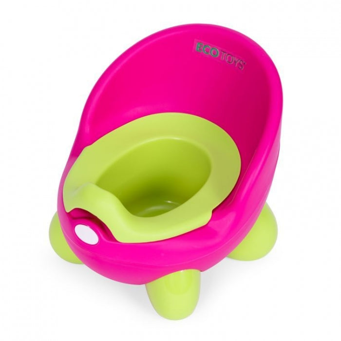 Olita pentru copii, insertie detasabila, picioare antiderapante Ecotoys PP112 - Roz-Verde