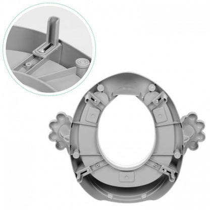Reductor toaleta cu manere pentru copii Ecotoys PP104 - Gri