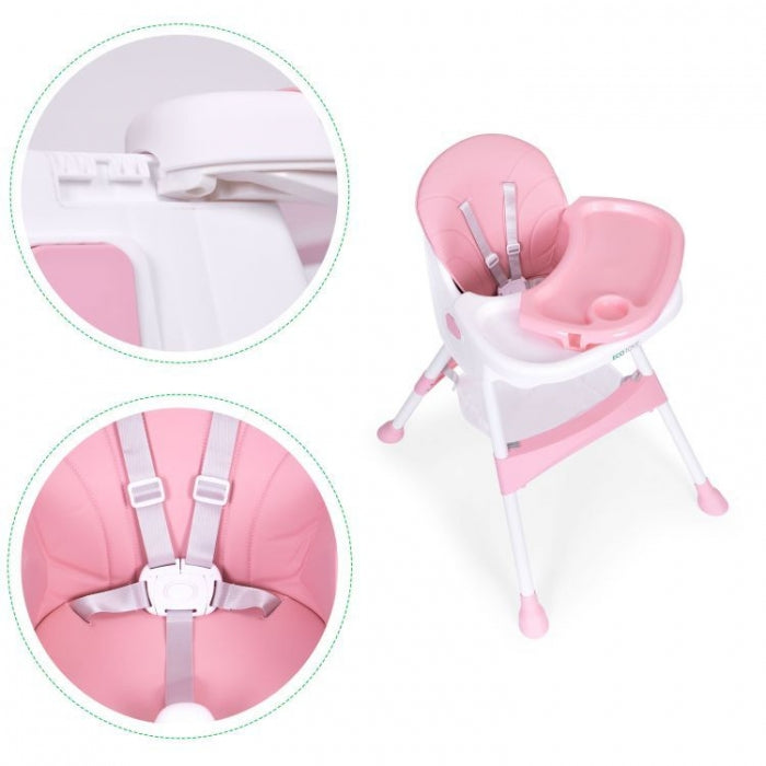 Scaun de masa pentru copii Ecotoys HC521 - Roz