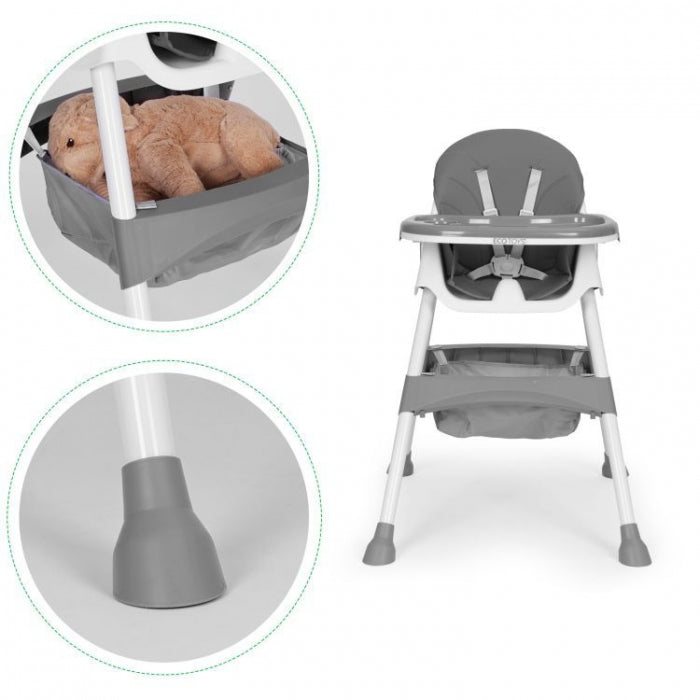 Scaun de masa pentru copii Ecotoys HC521 - Gri