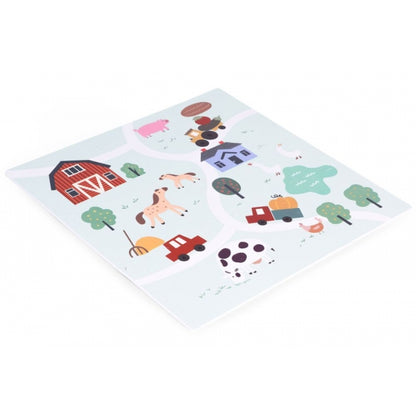 Salteluta de joaca pentru copii 90.5 x 90.5 x 1 cm ECOEVA020 - Ferma