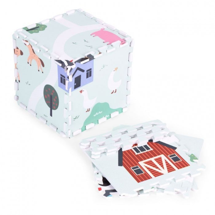 Salteluta de joaca pentru copii 90.5 x 90.5 x 1 cm ECOEVA020 - Ferma