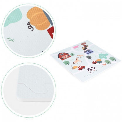 Salteluta de joaca pentru copii 90.5 x 90.5 x 1 cm ECOEVA020 - Ferma