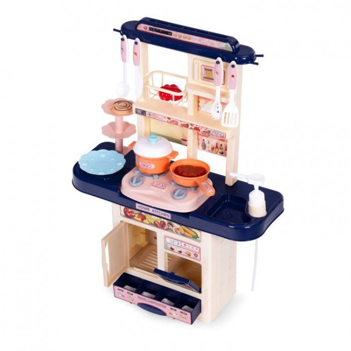 Bucatarie pentru copii cu sunete si accesorii Ecotoys 65T-1 - Bleumarin