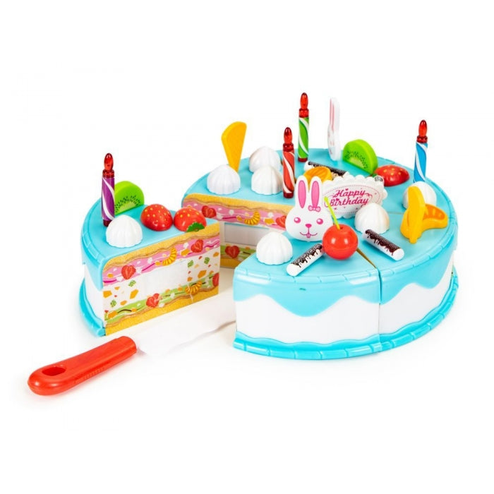 Set tort aniversar cu accesorii, 76 de elemente, Ecotoys HC429509