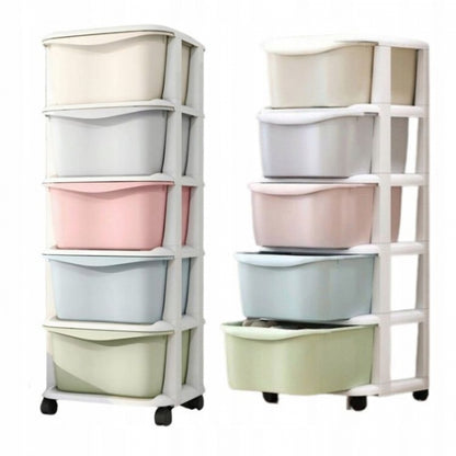 Raft cu 5 compartimente pentru depozitarea diverselor obiecte ModernHome PO10 - Multicolor