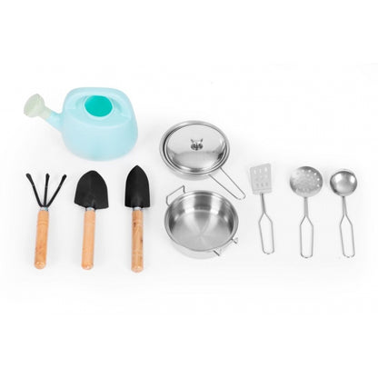 Bucatarie de exterior din lemn pentru copii, 89 x 31 x 80.5 cm, Ecotoys TL814004