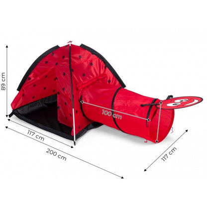 Cort de joaca pentru copii cu tunel Iplay 8902 - Buburuza