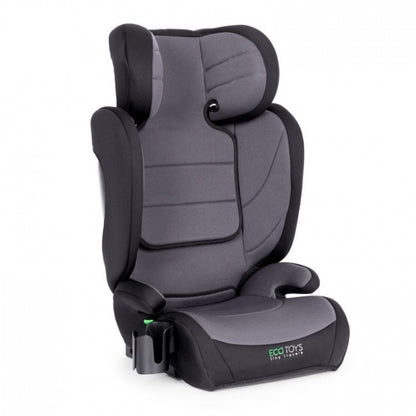 Scaun auto cu ISOFIX Ecotoys, grupa 100-150 cm, i-Size, omologare R129/03 - Gri