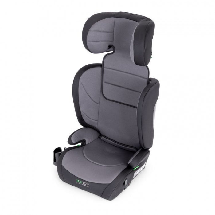 Scaun auto cu ISOFIX Ecotoys, grupa 100-150 cm, i-Size, omologare R129/03 - Gri