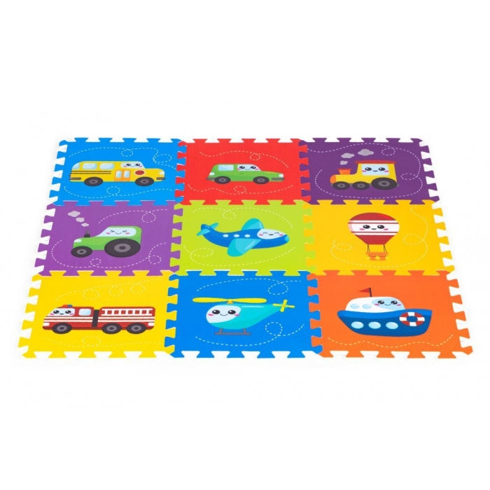 Salteluta de joaca pentru copii 86 x 86 x 1 cm IPlay 0392 - Vehicule