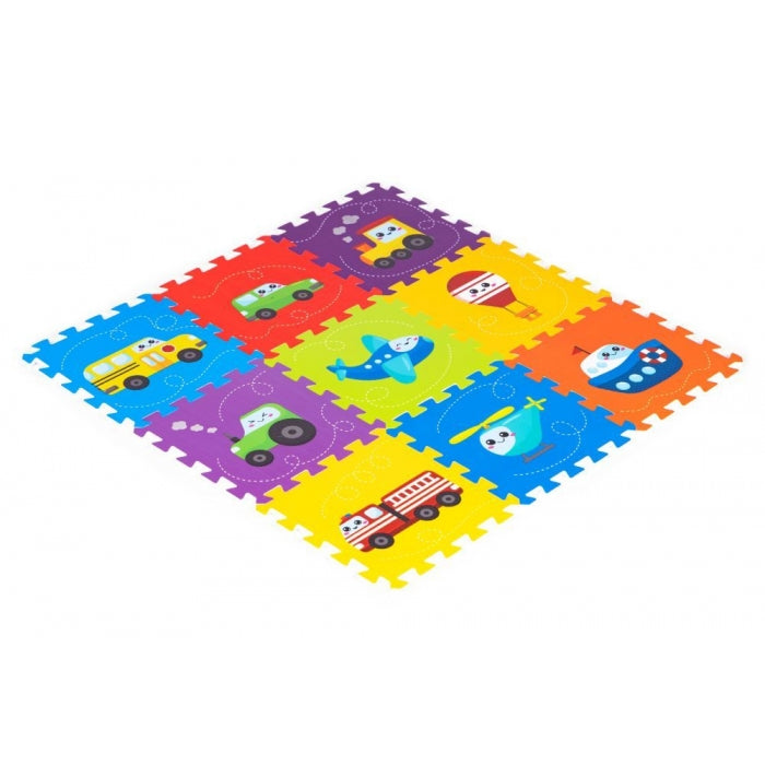 Salteluta de joaca pentru copii 86 x 86 x 1 cm IPlay 0392 - Vehicule
