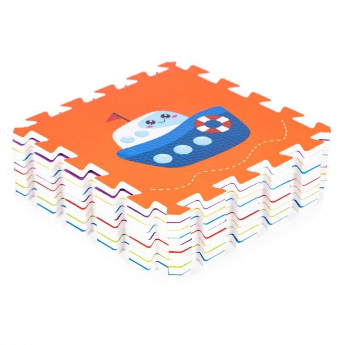 Salteluta de joaca pentru copii 86 x 86 x 1 cm IPlay 0392 - Vehicule