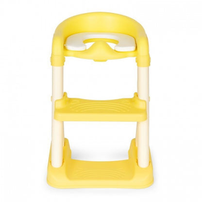 Reductor toaleta cu scara pentru copii Ecotoys HA-P23S - Galben