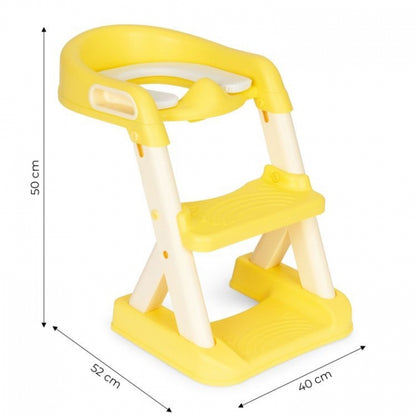 Reductor toaleta cu scara pentru copii Ecotoys HA-P23S - Galben