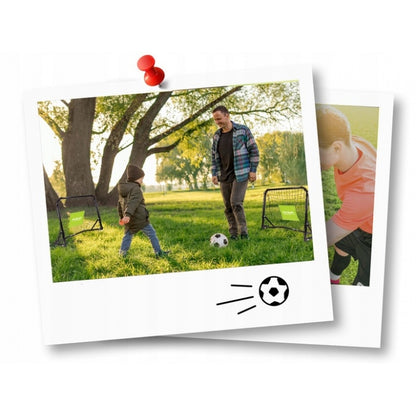 Set de 2 porti de fotbal, 60 x 25 x 45 cm, Neo-Sport 1461