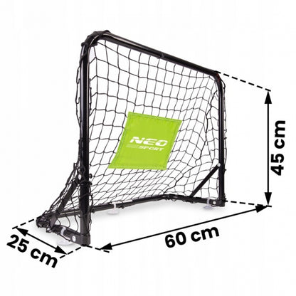 Set de 2 porti de fotbal, 60 x 25 x 45 cm, Neo-Sport 1461