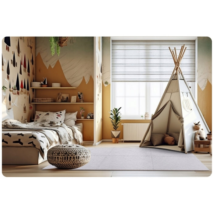 Salteluta de joaca multifunctionala tip puzzle, 180 x 120 cm, Massido 650100 - Gri