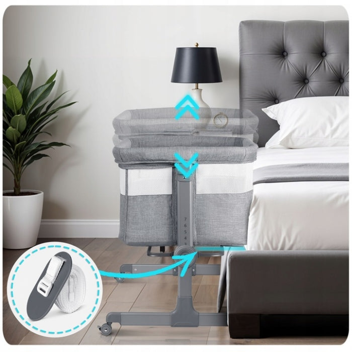 Patut cu laterala culisanta Nukido NK-243 - Gri