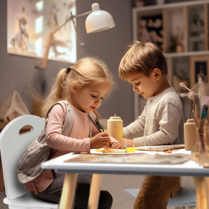 Set de masa cu doua scaune pentru copii Ricokids RC-848