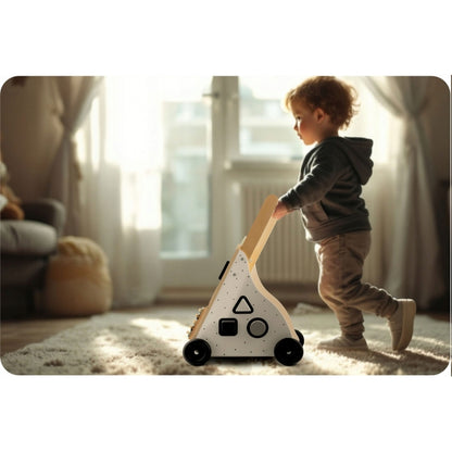 Antemergator din lemn cu diverse activitati, 28 x 35 x 53 cm, Ricokids RK-875