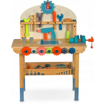 Atelier de lucru din lemn cu accesorii incluse, 60 x 30 x 75.5 cm, Ricokids RK-876