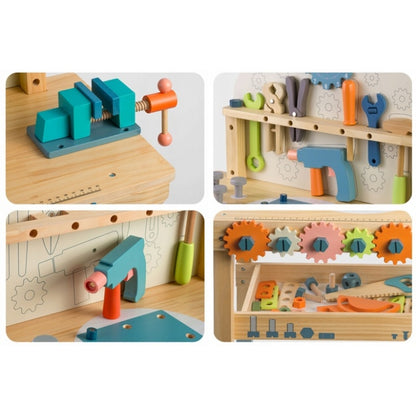 Atelier de lucru din lemn cu accesorii incluse, 60 x 30 x 75.5 cm, Ricokids RK-876