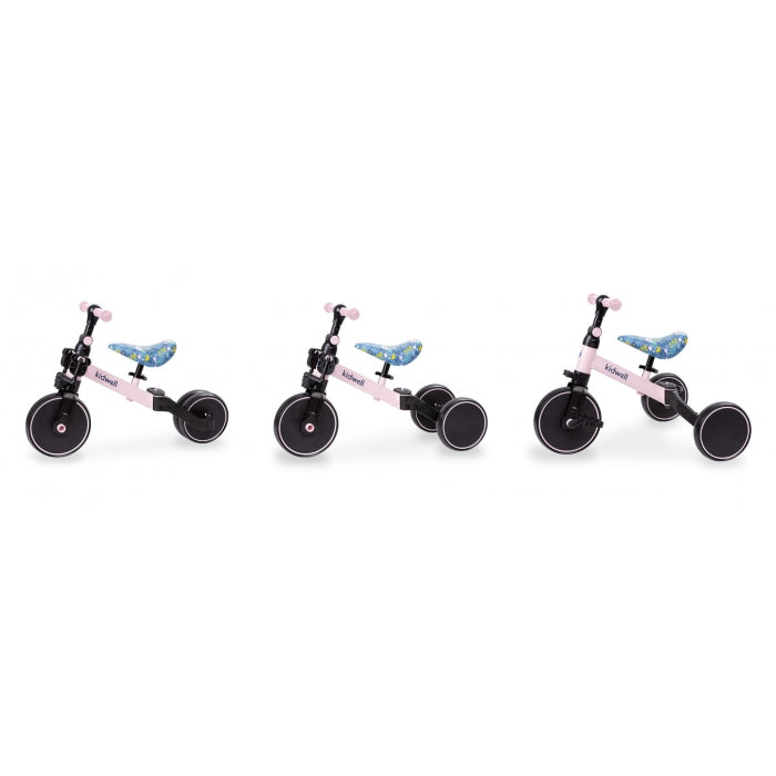 Tricicleta cu pedale 3 in 1 Kidwell Pico Spring Flower