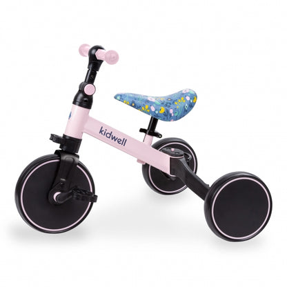 Tricicleta cu pedale 3 in 1 Kidwell Pico Spring Flower