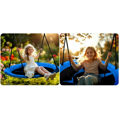 Leagan tip cuib pentru copii XXL, 110 cm, 150 kg, Neo-Sport 1051, Albastru