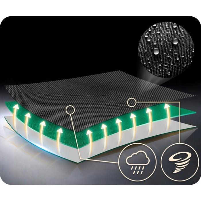 Leagan tip cuib pentru copii XXL, 110 cm, 150 kg, Neo-Sport 1052, Verde