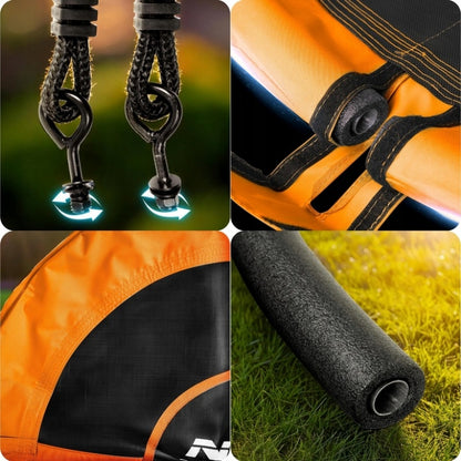 Leagan tip cuib pentru copii XXL, 100 cm, 150 kg, Neo-Sport 1084, Portocaliu