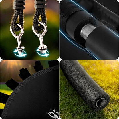 Leagan tip cuib pentru copii XXL, 110 cm, 150 kg, Neo-Sport 110210, Negru