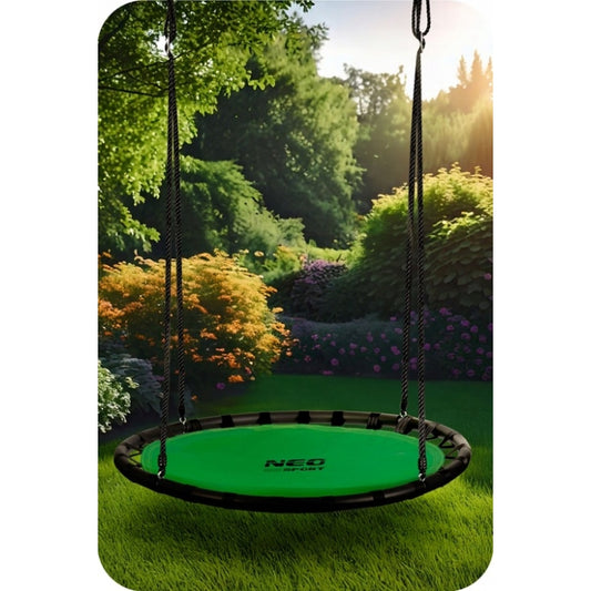 Leagan tip cuib pentru copii XXL, 120 cm, 150 kg, Neo-Sport 110222, Verde