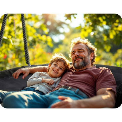 Leagan tip cuib pentru copii XXL, 120 cm, 150 kg, Neo-Sport 110320, Negru