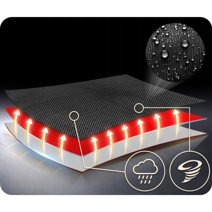 Leagan tip cuib pentru copii, dreptunghiular XXL, 110 x 70 cm, 150 kg, Neo-Sport 110501, Rosu